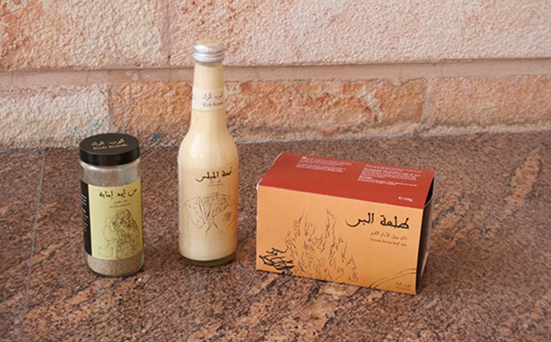 茶，煉乳和豆蔻產品包裝設計