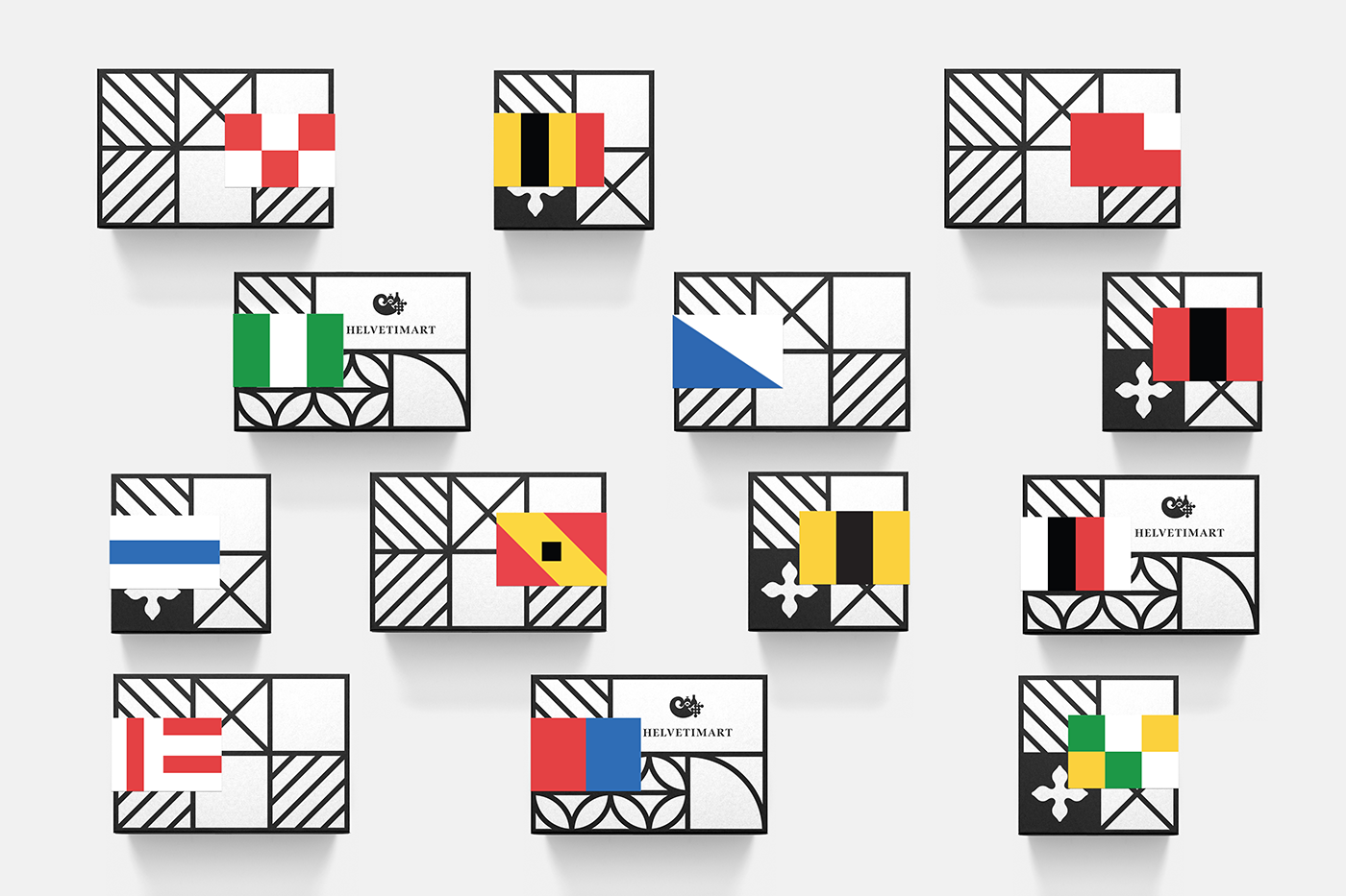 易于區(qū)分食品品類的綜合市場品牌標識包裝設(shè)計