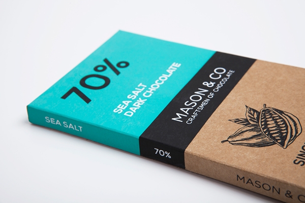 你最愛的甜食，手工黑巧克力的品牌包裝設計