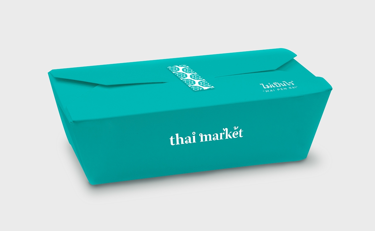 泰國快餐店的品牌設計，標志設計和包裝設計