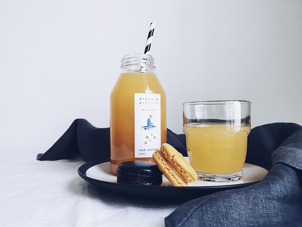 概念化早餐，面包與餅干食品飲料包裝設計