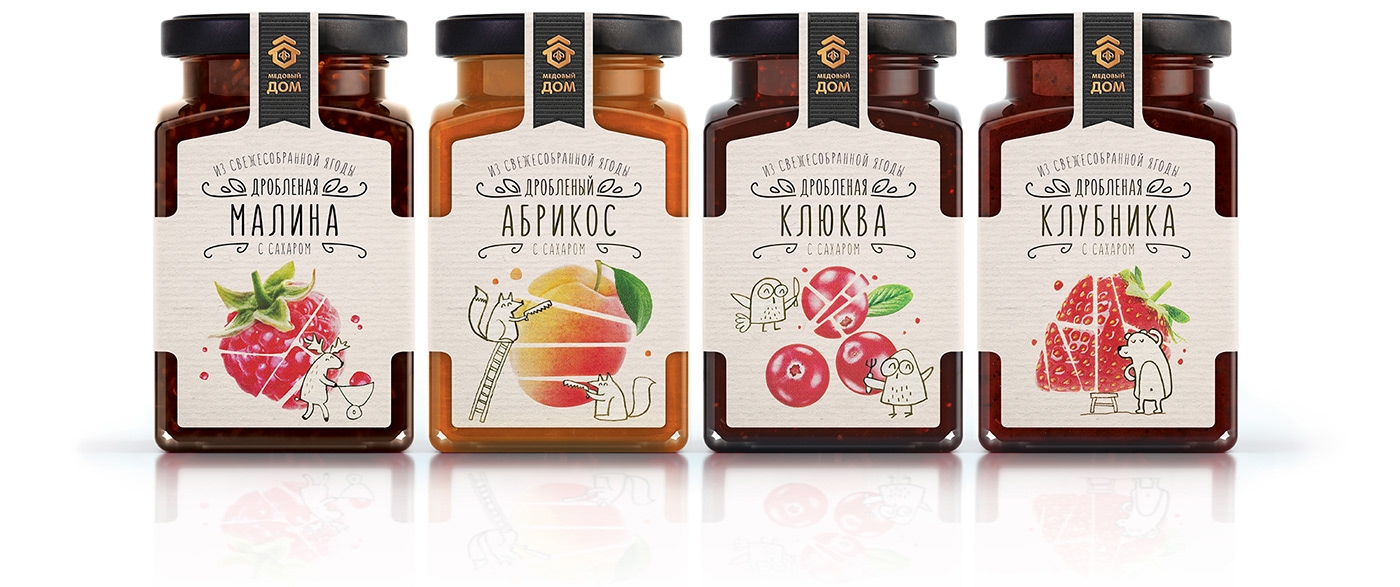 活潑的果醬，漿果包裝設(shè)計(jì)